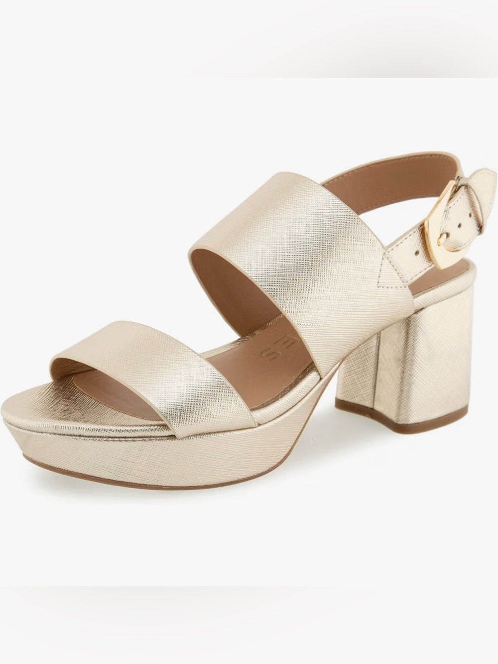 Aerosoles Camilia Gold Metallic Platform Sandals